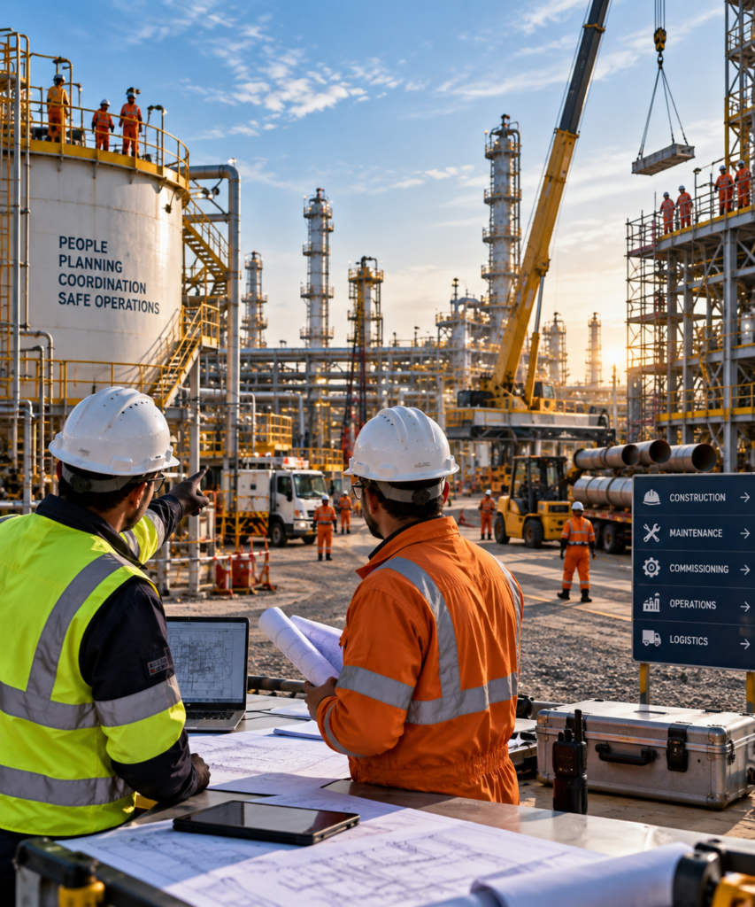 SIMOPS simultaneous operations at an Oil & Gas facility in Qatar